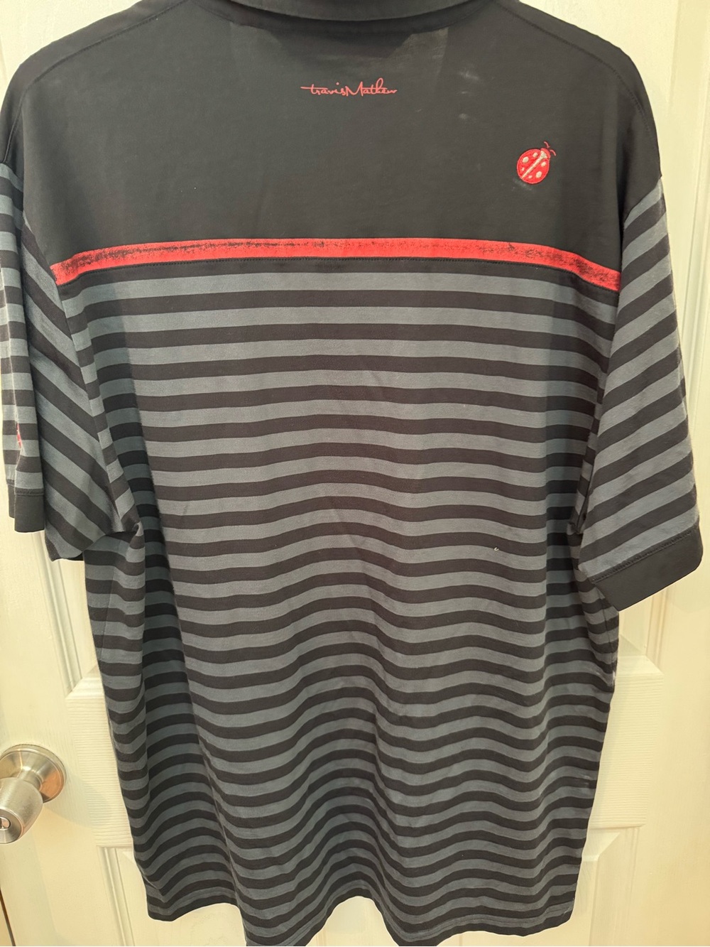 TravisMathew x Ko Olina Golf Club
Striped Polo Shirt Ladybug Embroidered [Lg] - Picture 7 of 16